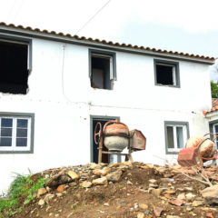 Rebuildung of a two-storey house
