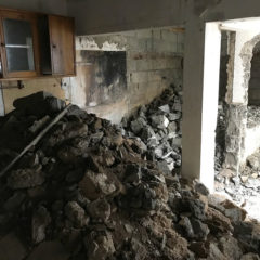 Rebuildung of a two-storey house