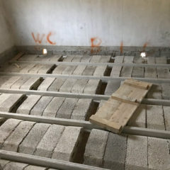 Rebuildung of a two-storey house