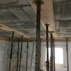 Rebuildung of a two-storey house