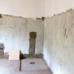 Rebuildung of a two-storey house