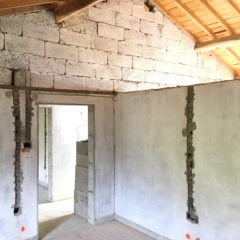 Rebuildung of a two-storey house