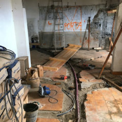 Rebuildung of a two-storey house