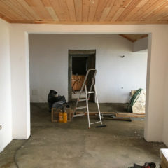 Rebuildung of a two-storey house